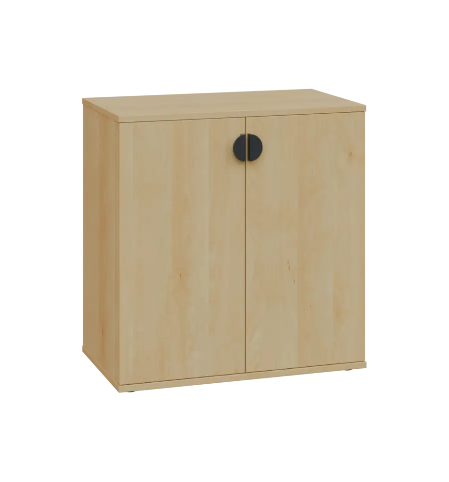 TN 2 - 7D kancelářská skříň, 2-dveřová, 750x720x400, javor horský